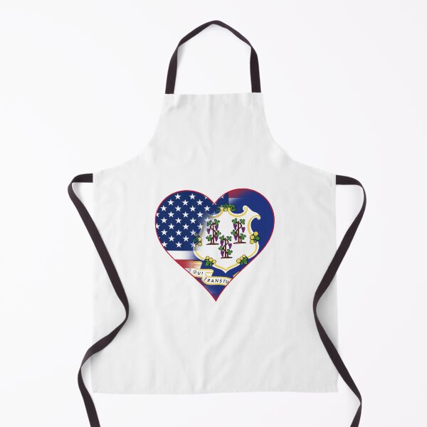 Item preview, State of Connecticut Flag and American Flag Fusion Design designed and sold by Gsallicat.