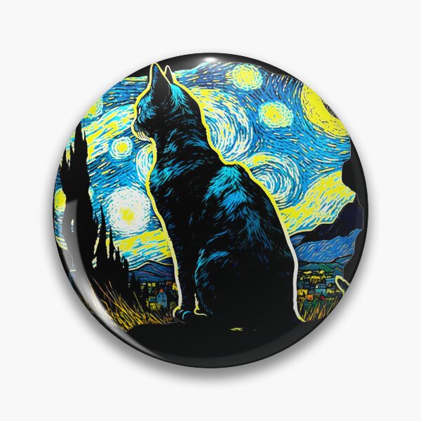 Item preview, Van Gogh Cat Starry Night Van Gogh Cat Lovers designed and sold by Vangoholic.