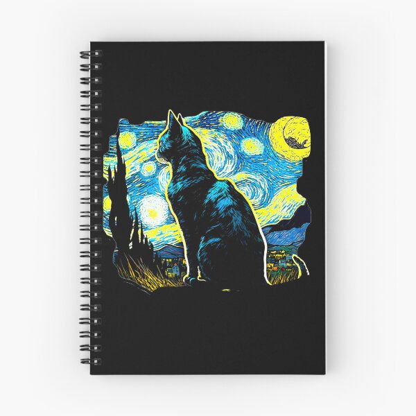 Item preview, Van Gogh Cat Starry Night Van Gogh Cat Lovers designed and sold by Vangoholic.