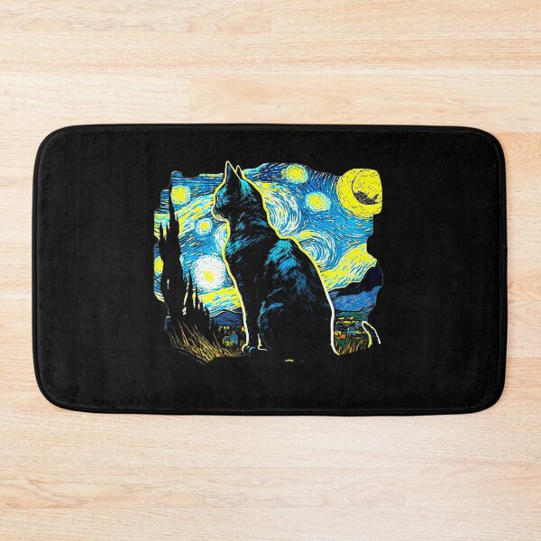 Item preview, Van Gogh Cat Starry Night Van Gogh Cat Lovers designed and sold by Vangoholic.