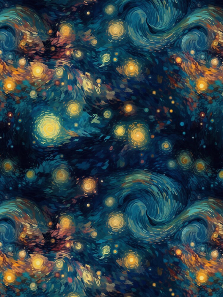 Thumbnail 4 of 4, iPhone Case, Starry Night designed and sold by cashedpatterns.