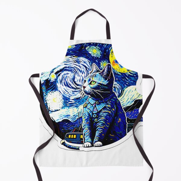 Item preview, Van Gogh Cat Starry Night Van Gogh Cat Lovers designed and sold by Vangoholic.