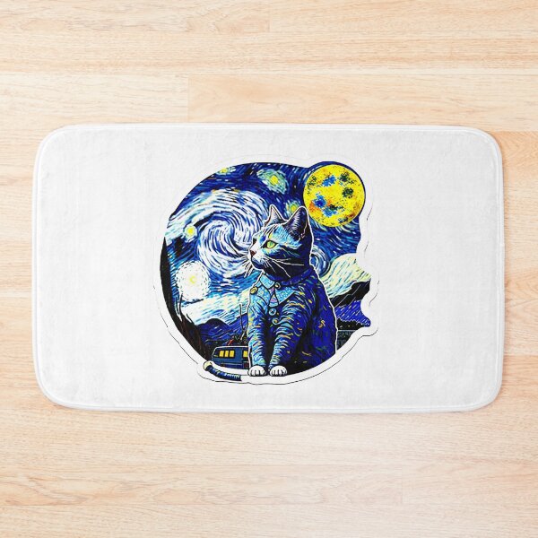 Item preview, Van Gogh Cat Starry Night Van Gogh Cat Lovers designed and sold by Vangoholic.