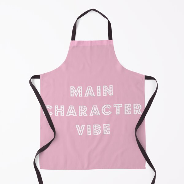 Item preview, Main Character Vibe - white text on pink designed and sold by LittleBettyMakes.