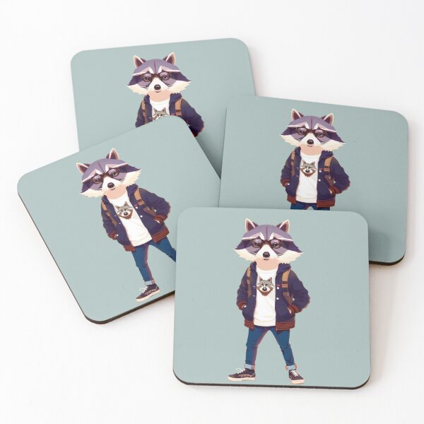 Item preview, Hipster Racoon V23 designed and sold by HipsterAnimals.