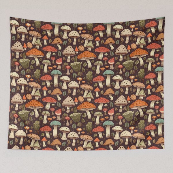 Item preview, Retro Mushroom Tile 1 designed and sold by keenaesthetic.