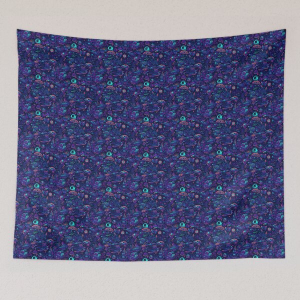 Item preview, Blacklight Forest designed and sold by cashedpatterns.