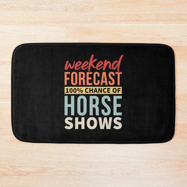 Item preview, Weekend Forecast 100% Chance Of Horse Shows - Funny Vintage Horse Lover designed and sold by T-shirt For You.