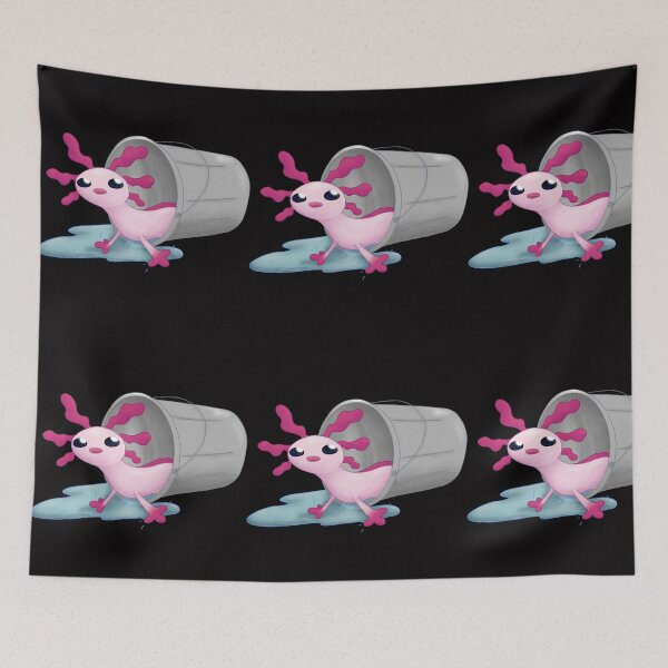 Item preview, Spilled Minecraft Axolotl  designed and sold by RosellaPagac.