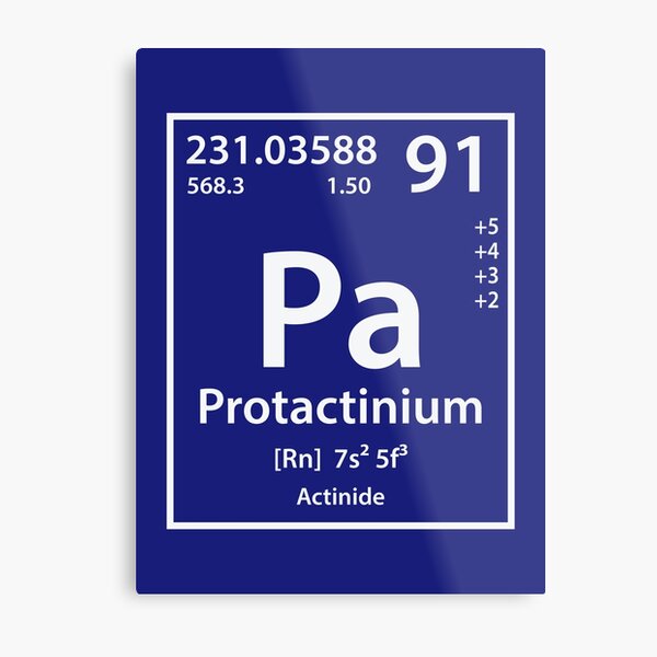 Aperçu de l'œuvre Protactinium Element créée et vendue par cerebrands.