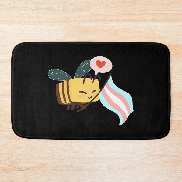 Item preview, Minecraft Trans Pride Bee  designed and sold by RosellaPagac.