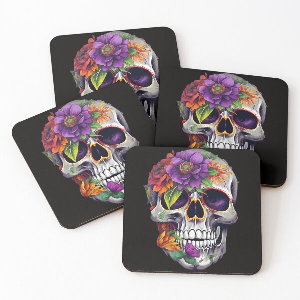 Item preview, Skull And Flowers 13 designed and sold by Patrick Brodeur.