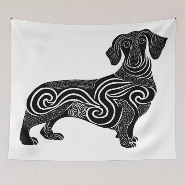 Item preview, Ancient Celtic Dachshund designed and sold by SilverFrog.