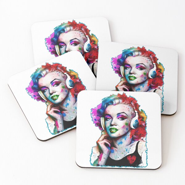 Item preview, Colorful Modern Hip Hop Pop Art Norma Jean Paint Splattered Art designed and sold by JoyOfHopeStore.