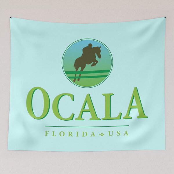 Item preview, Ocala Florida Jumping Horse Design designed and sold by Futurebeachbum.