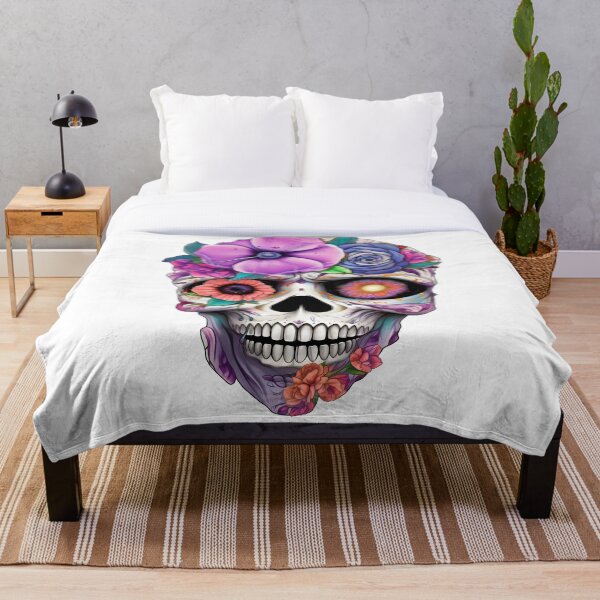 Item preview, Skull And Flowers 14 designed and sold by Patrick Brodeur.