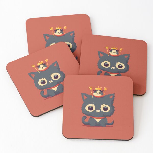 Item preview, A sad kitten with a tiny king cat on his head designed and sold by Aaron2610.