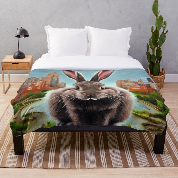 Item preview, Gigantic Rabbit in the middle of a city designed and sold by Steeshirts.