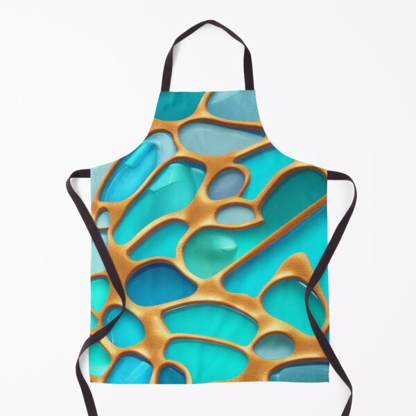 Item preview, Abstract Blue and Gold Inlay designed and sold by calibrit.