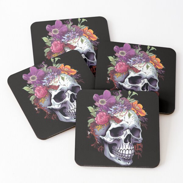 Item preview, Skull And Flowers 19 designed and sold by Patrick Brodeur.