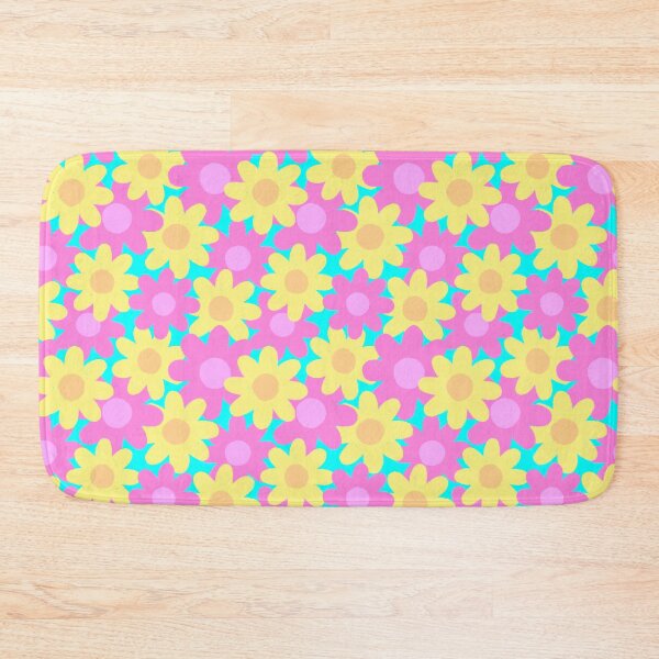 Item preview, Yellow and Pink Spring Flower Pattern designed and sold by AlwaysBeColoring.
