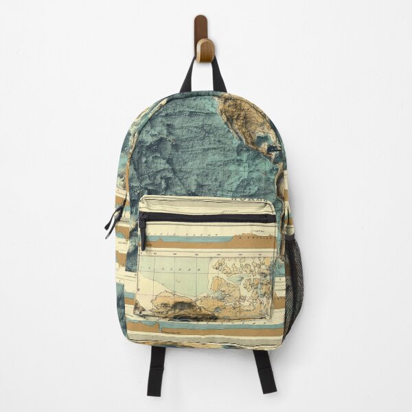 Item preview, 1922 World Bathymetrical Relief Map 3D digitally-rendered designed and sold by ThinkAboutMaps.