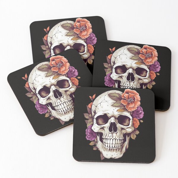 Item preview, Skull And Flowers 23 designed and sold by Patrick Brodeur.