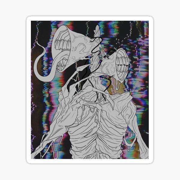 Vista previa del artículo con la obra «cabeza de sirena», diseñado y vendido por NoneOfThat.