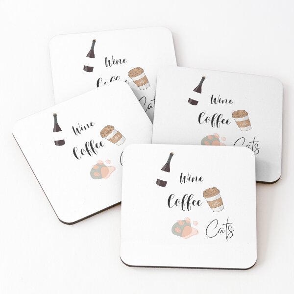 Item preview, Wine Coffee Cats Sticker designed and sold by Criteve.