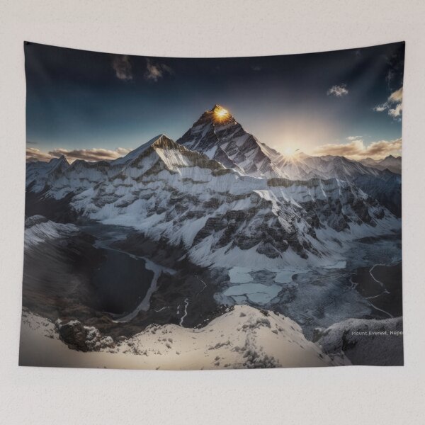 Item preview, Mount Everest: Natural Wonder Art Print designed and sold by MauricioVL.
