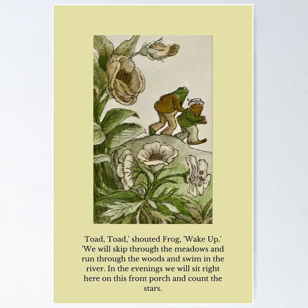 Item preview, Frog + Toad quote designed and sold by selahrae.