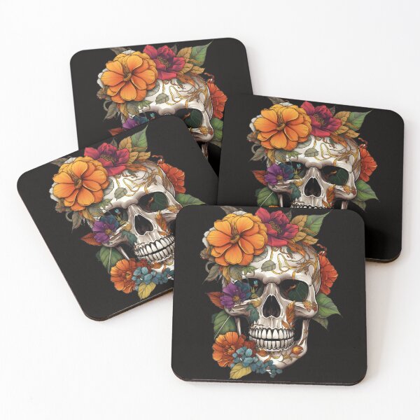Item preview, Skull And Flowers 27 designed and sold by Patrick Brodeur.