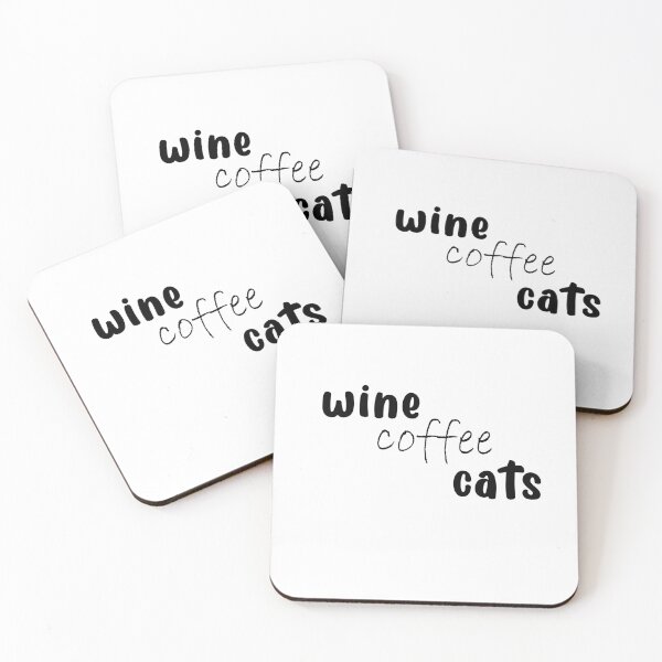Item preview, Wine Coffee Cats Sticker designed and sold by Criteve.
