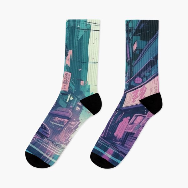 Item preview, Japanese Street Cyberpunk City Tokyo Girl Streetwear designed and sold by Aurora Hues.