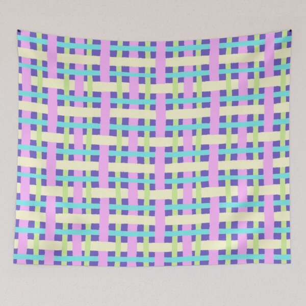 Item preview, Cute Hand Drawn Spring Plaid Pattern designed and sold by AlwaysBeColoring.