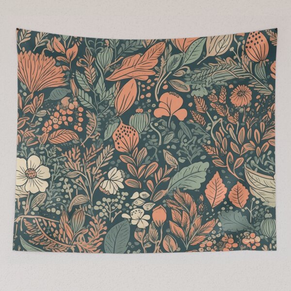 Item preview, Pretty Floral Pattern designed and sold by HandCraftedArt.