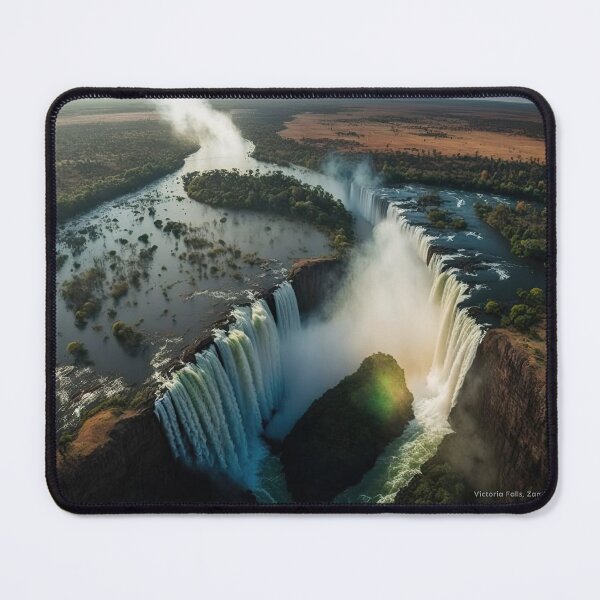 Item preview, Victoria Falls: Iconic Natural Wonder Art Print designed and sold by MauricioVL.