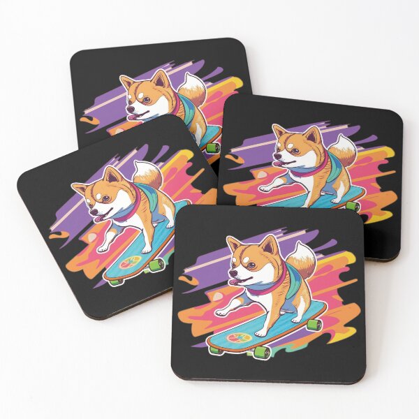 Item preview, Skateboarding dog.( Large pattern ) designed and sold by SMALL BEAR ART.