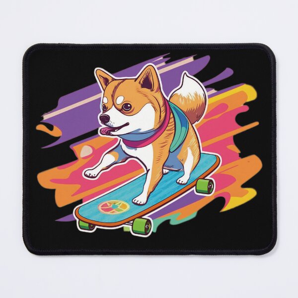 Item preview, Skateboarding dog.( Large pattern ) designed and sold by SMALL BEAR ART.