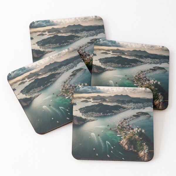 Item preview, Harbor of Rio de Janeiro: Iconic Natural Landmark Art Print designed and sold by MauricioVL.