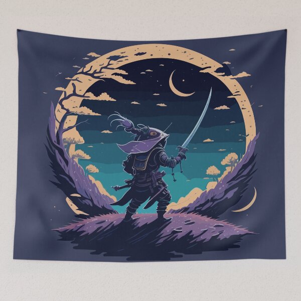 Item preview, Moon Samurai Battle designed and sold by urbsrepublic.