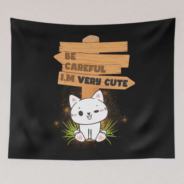 Item preview, Warning very cute   designed and sold by MTOstickers.