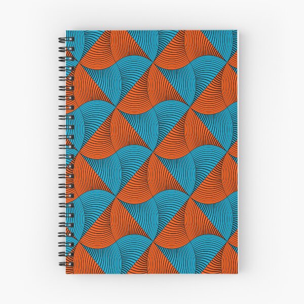 Item preview, Estampado de cera africana: naranja tostado y amp; batik azul designed and sold by Gladys Gordon.