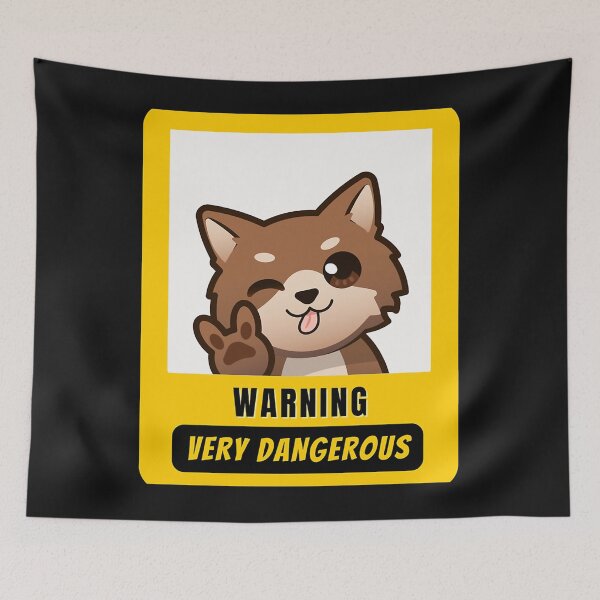 Item preview, warning cute   designed and sold by MTOstickers.