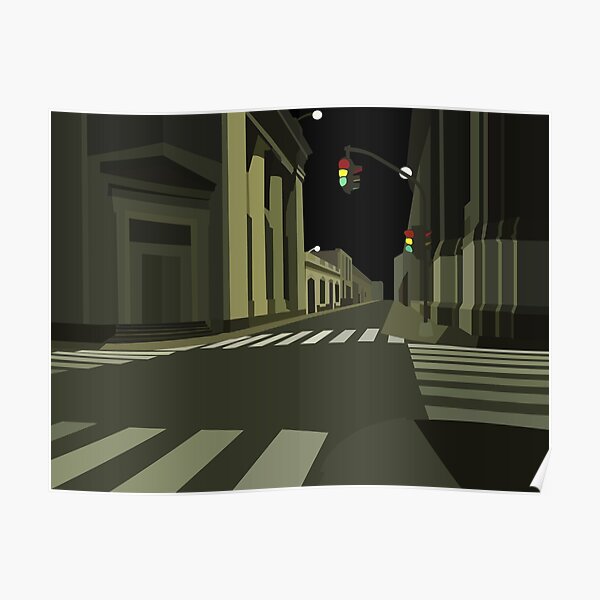 Look Down The Night Street Poster