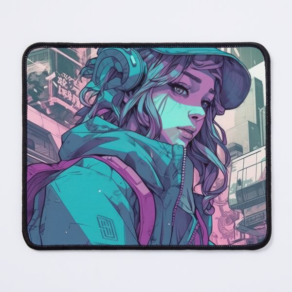 Item preview, Japanese Street Cyberpunk City Tokyo Girl Streetwear designed and sold by Aurora Hues.