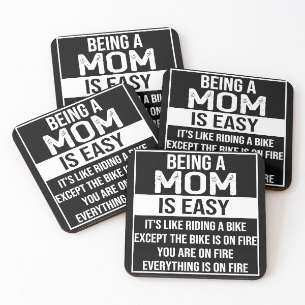 Item preview, Funny mom saying: being a mom is easy mothers day gift designed and sold by alaechamlal.