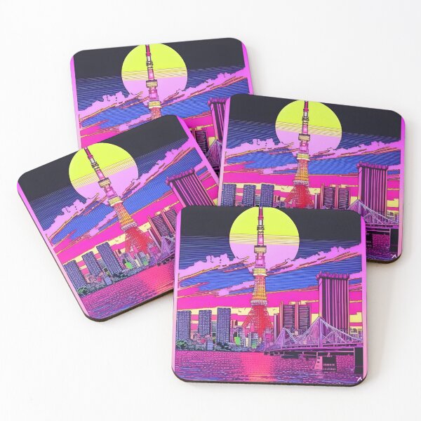 Item preview, Tokyo Retro Cyberpunk City Vibe designed and sold by PurpleKite.