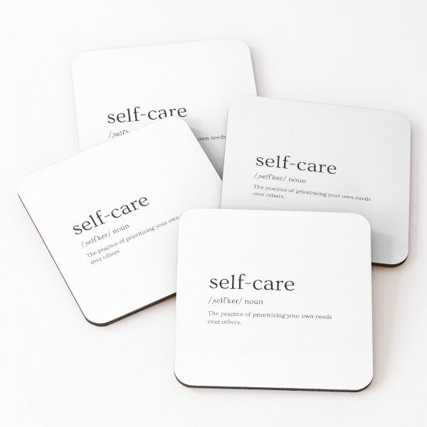 Item preview, Self-Care Definition (BLACK PRINT) designed and sold by Krizelle Flores.