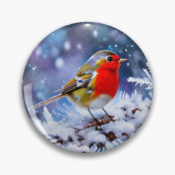 Artikelvorschau, Winter Robin: Ein skurriler Hauch von Natur entworfen und verkauft von RoslinShaw.